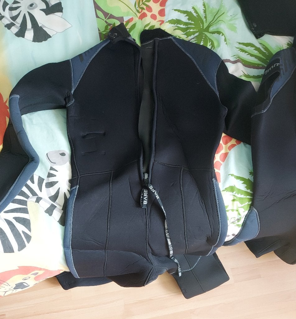 Duikpak met vest, Bare 7 mm, XL, Watersport en Boten, Duiken, Ophalen, Gebruikt, Duikpak