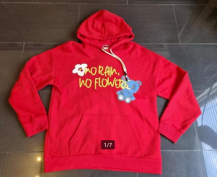 Bershka Hoodie trui Maat M, Ophalen of Verzenden, Zo goed als nieuw, Maat 48/50 (M), Rood