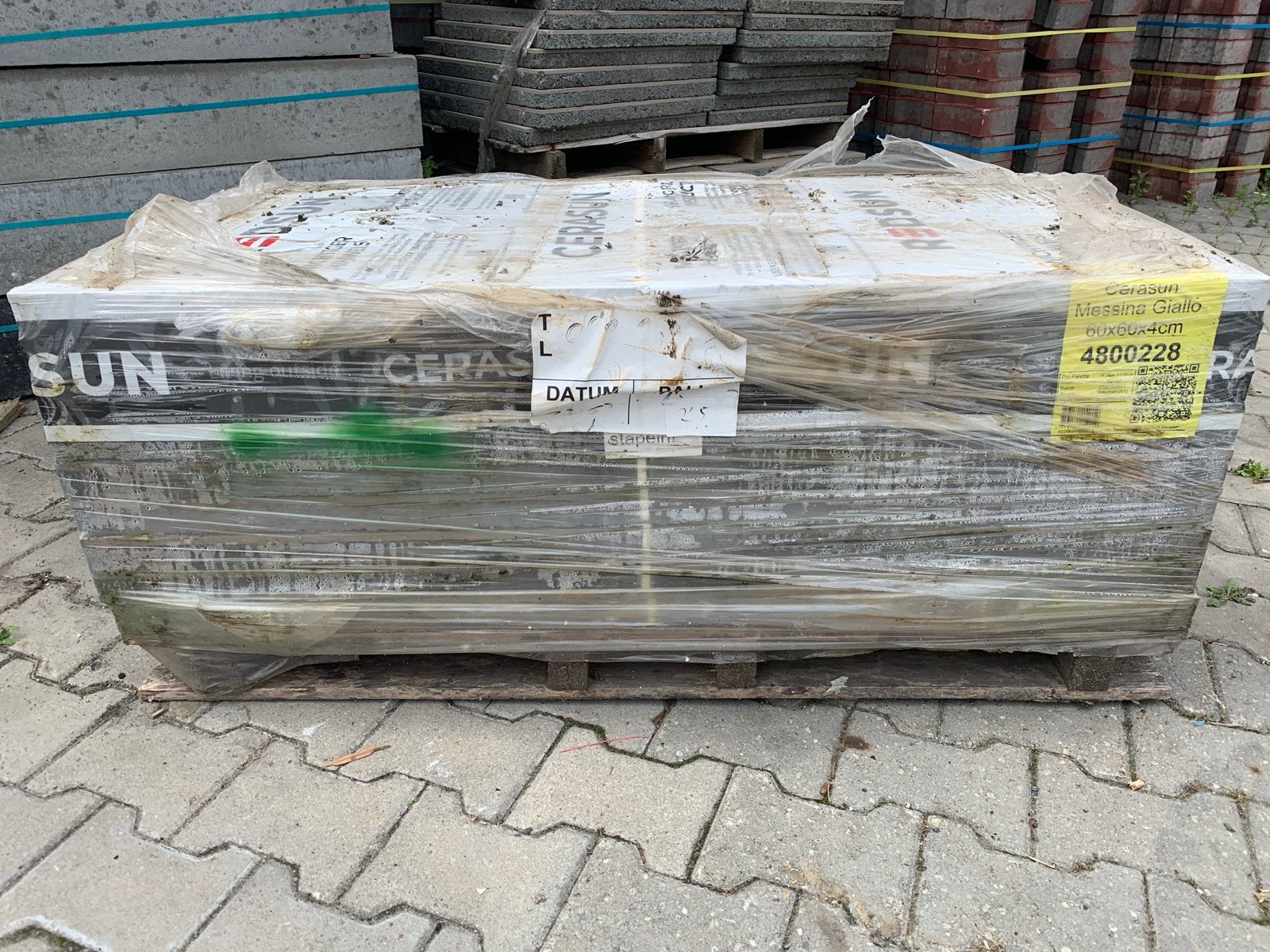 Messina Giallo Keramische Terrastegels met Onderbeton, Tuin en Terras, Ophalen, Keramiek, Nieuw, 10 m² of meer