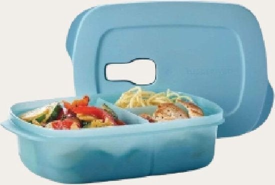 Tupperware Crystalwave vakjesbord blauw, Vosveld 11a, Tupperware, Nieuw, BPA-vrij