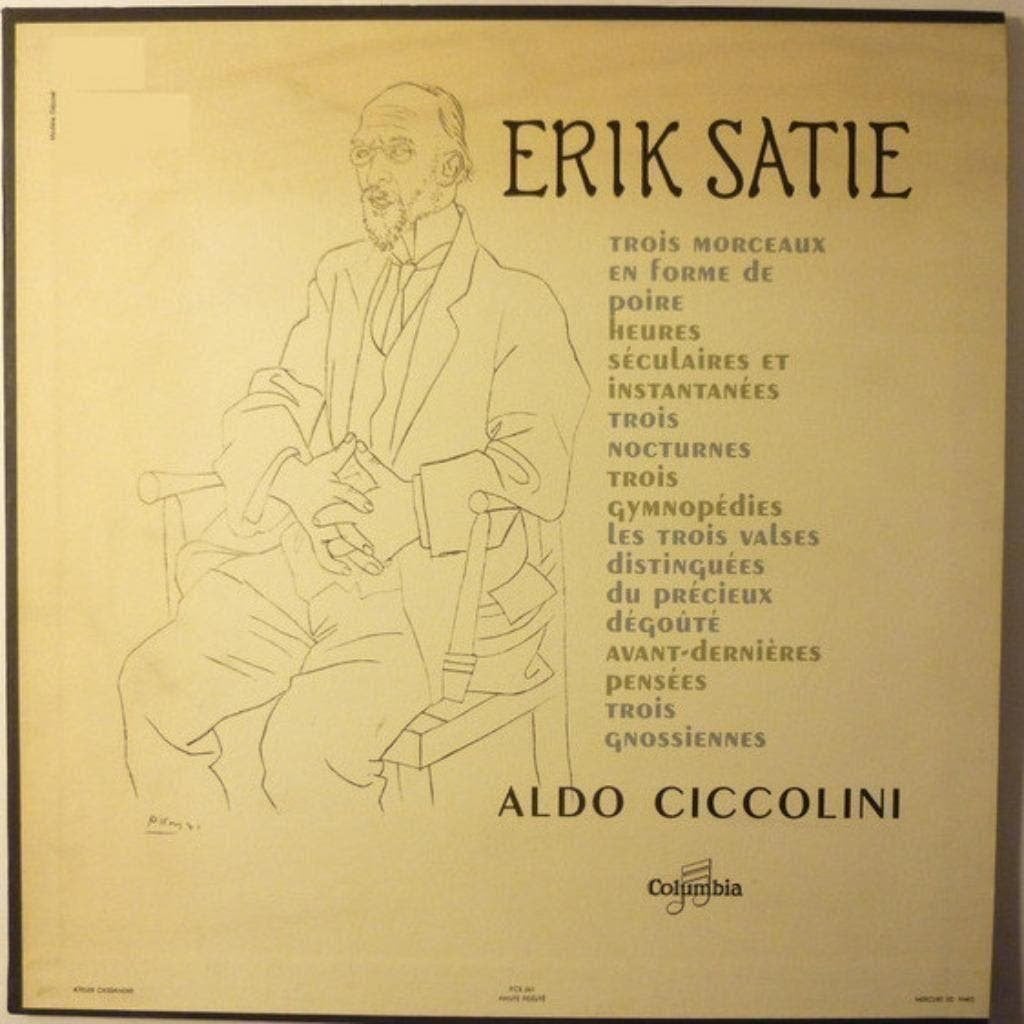 Erik Satie - Aldo Ciccolini, Kamermuziek, Ophalen of Verzenden, Zo goed als nieuw, 12 inch