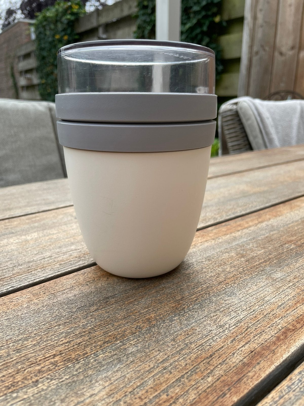Mepal Lunchpot Ellipse 500 ml “wit”, Overige typen, Kunststof, Ophalen of Verzenden, Zo goed als nieuw