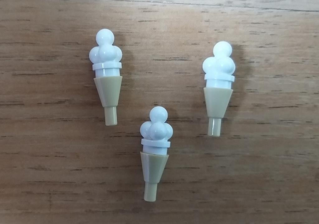 lego ijsje  / hoorntje met witte ijsbollen nieuw🆕️, Ophalen of Verzenden, Nieuw