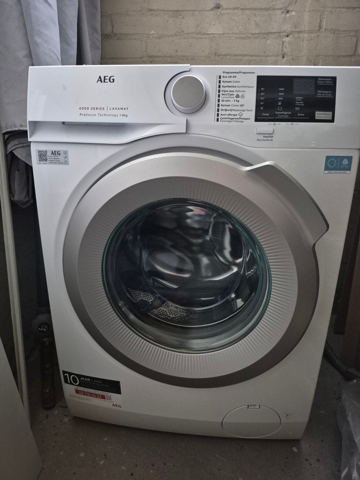 AEG 6000 series Lavamat ProSense 1-8 kg wasmachine, Ophalen