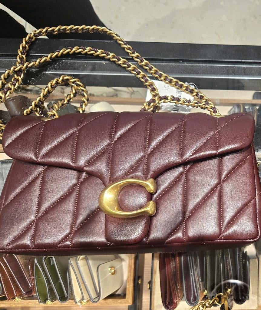 GEZOCHT Coach Quilted Tabby 26 Black Currant, Ophalen of Verzenden, Nieuw, Zwart, Handtas