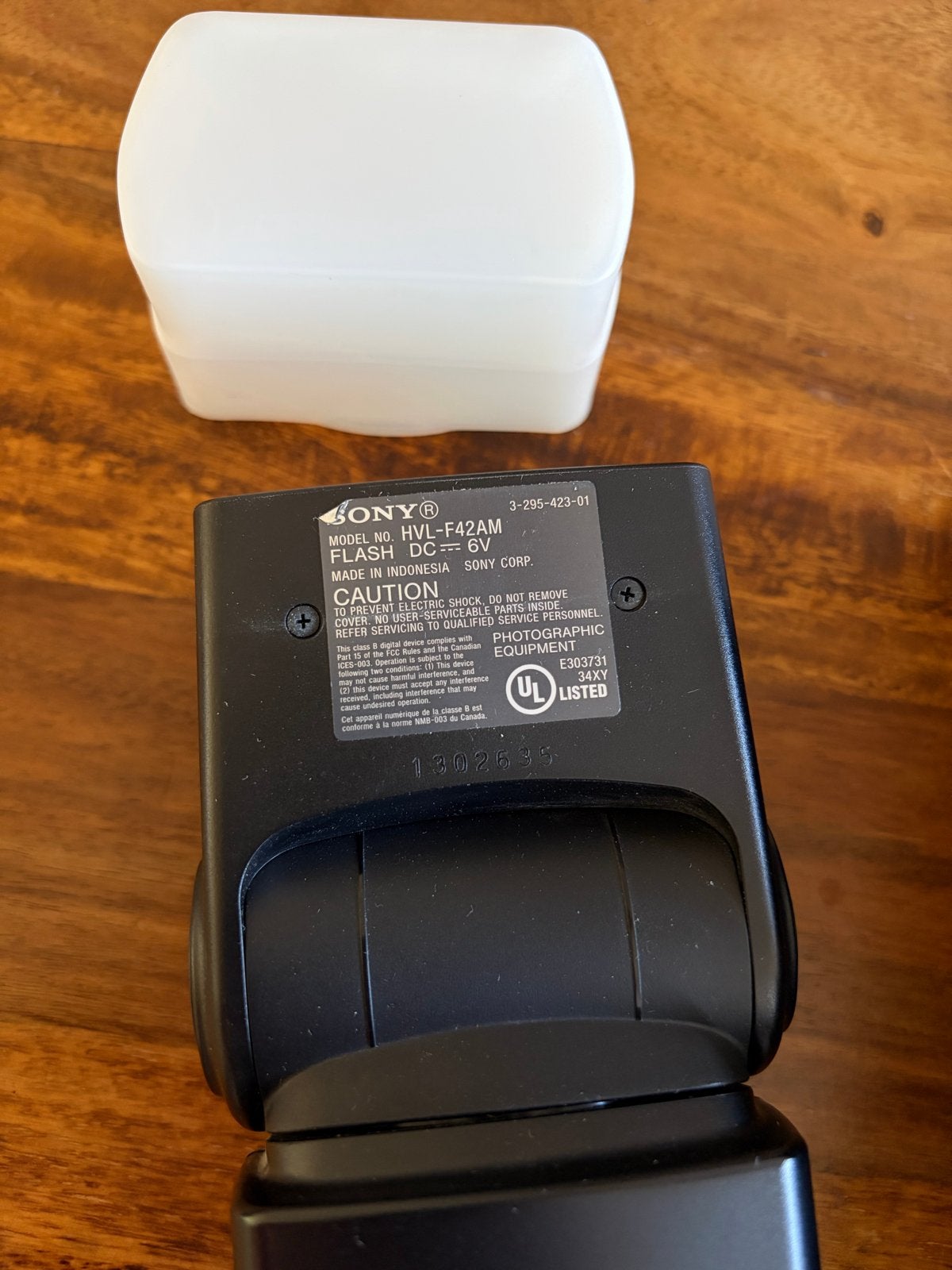 Sony HV-F42AM Externe Flitser voor Sony Alpha Camera's, Diffuser, Externe flitser, Ophalen of Verzenden, Zo goed als nieuw