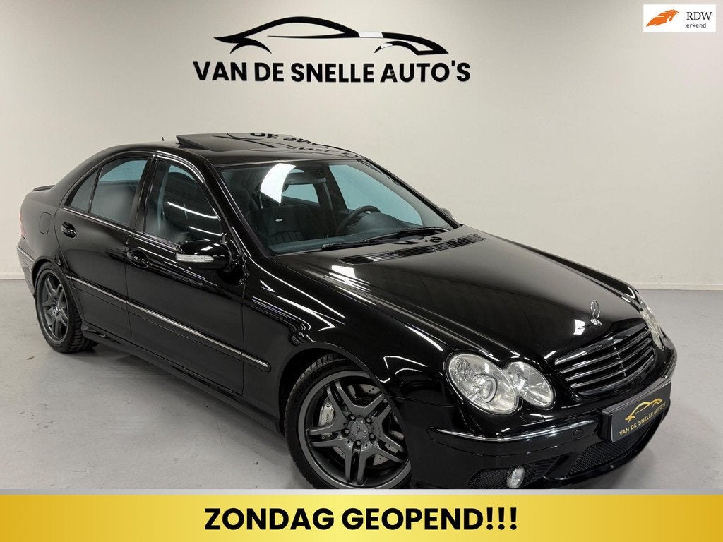 Mercedes-Benz C55 AMG NIEUWSTAAT/UNIEK/ONDERHOUDSHISTORIE, Auto's, Mercedes-Benz, Achterwielaandrijving, Gebruikt, 8 cilinders