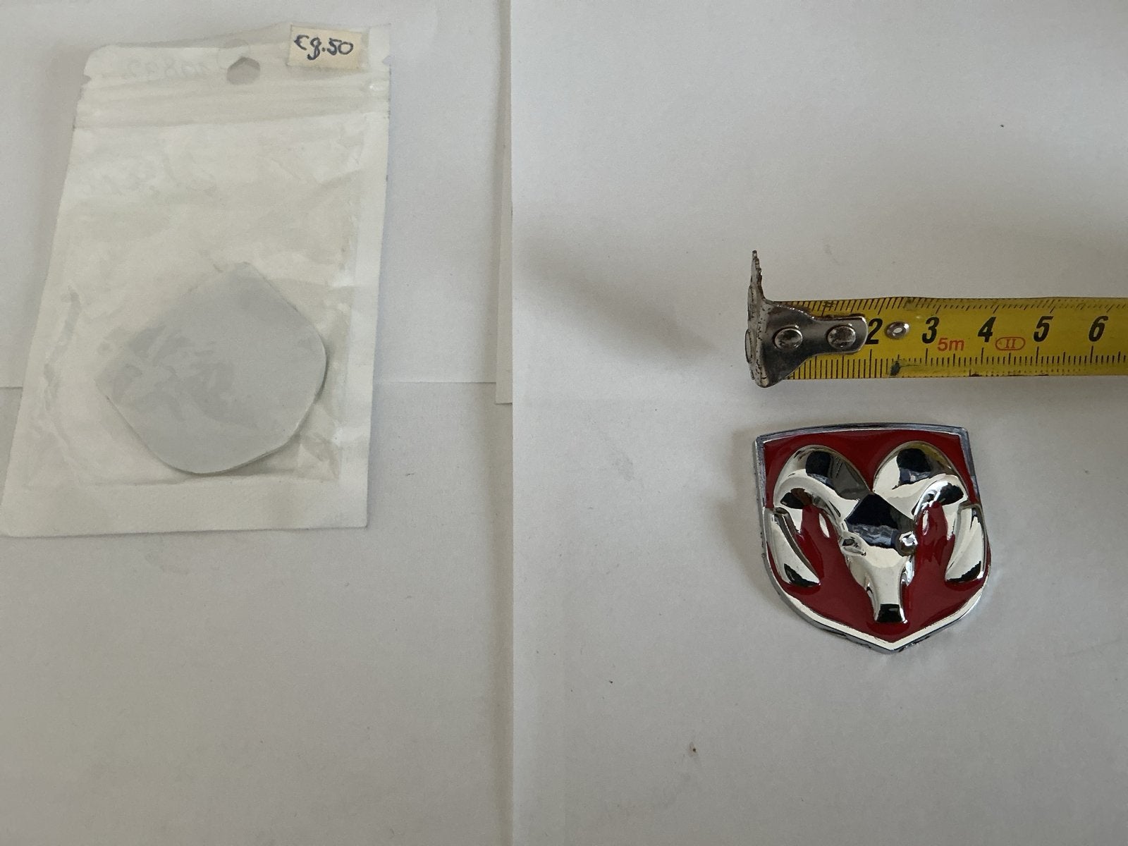 Dodge Ram Logo Embleem - Nieuw 4 cm, Ophalen of Verzenden, Nieuw