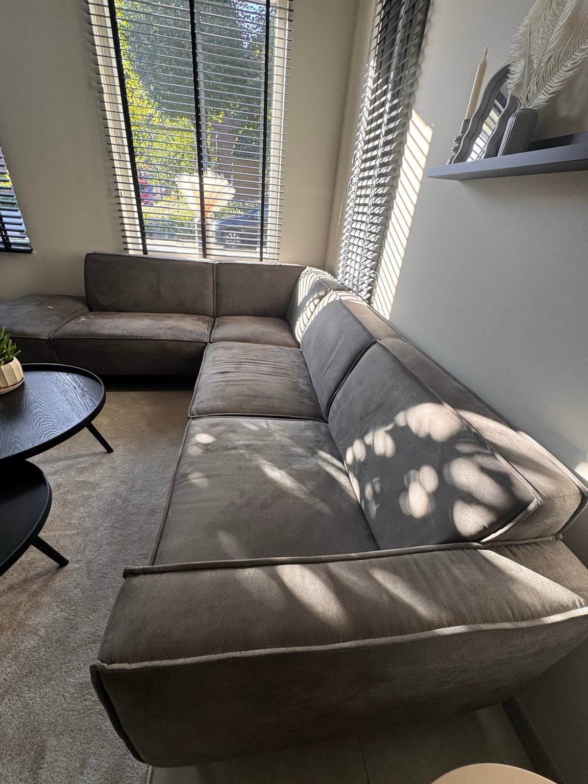 Hoekbank Antraciet UMIX - Zo goed als nieuw, Huis en Inrichting, Ophalen, 100 tot 125 cm, Hoekbank, 300 cm of meer
