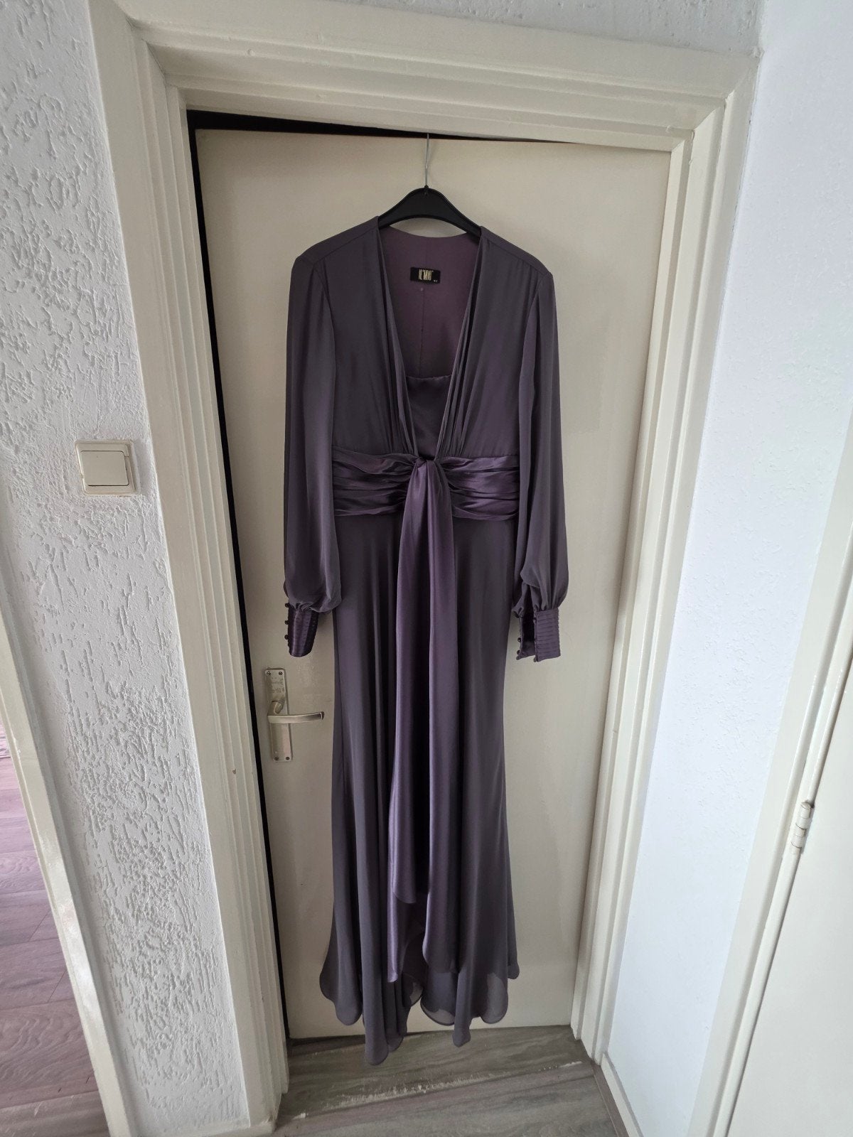 Elegante paarse avondjurk, Galajurk, Paars, Maat 42/44 (L), Ophalen of Verzenden