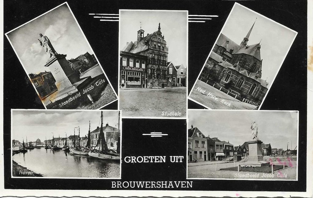 Brouwershaven- -5-luik, Verzamelen, Ophalen of Verzenden, 1960 tot 1980, Gelopen, Zeeland