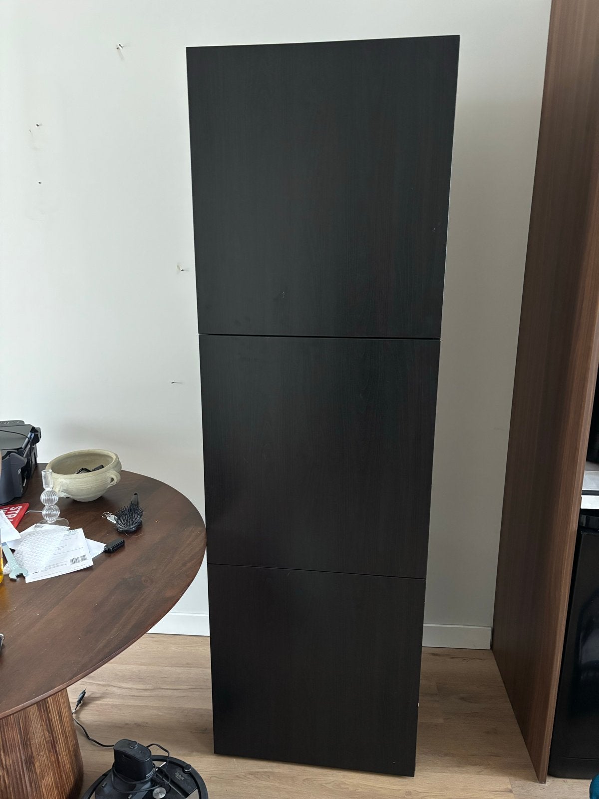 IKEA BESTÅ Kast met deuren, zwartbruin, Huis en Inrichting, Ophalen of Verzenden, Gebruikt