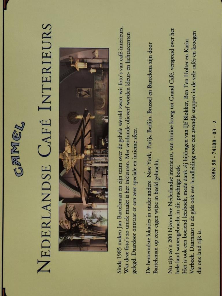 Nederlandse Café Interieurs 1993, Ophalen of Verzenden, Zo goed als nieuw