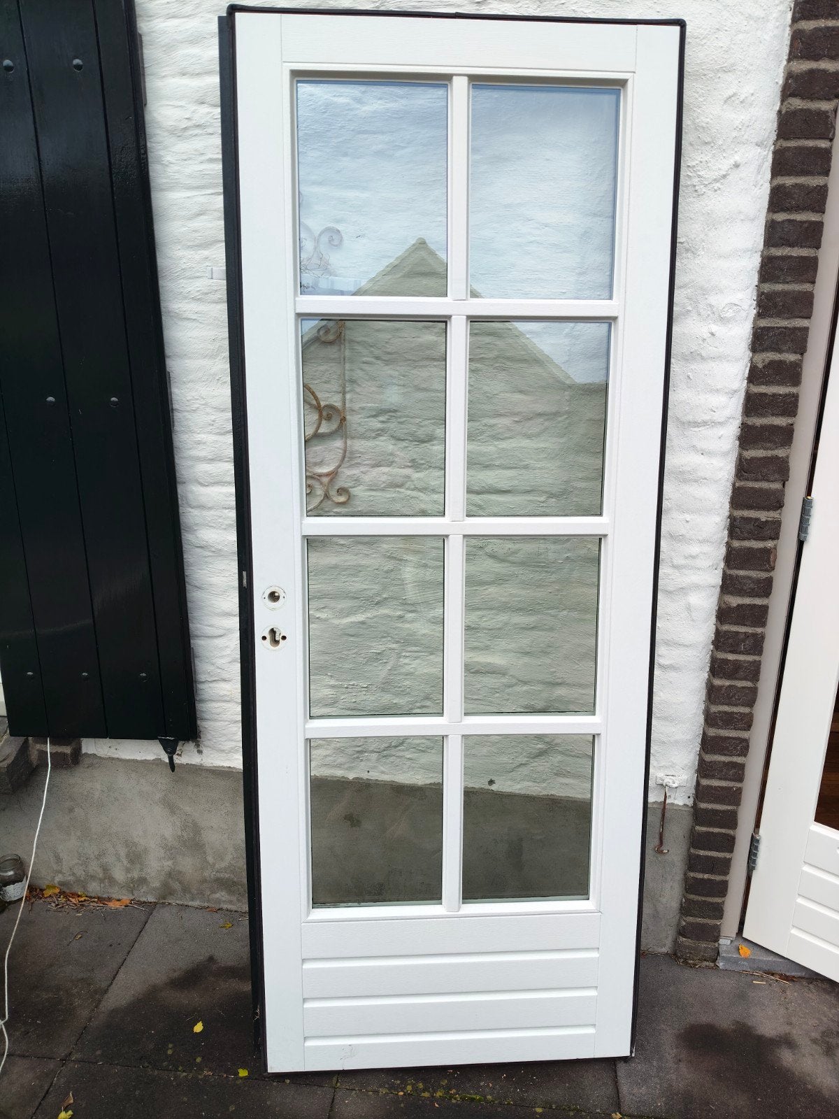 tuindeur met lichte inbraakschade, Gebruikt, Overige typen, 150 tot 225 cm, Inclusief glas