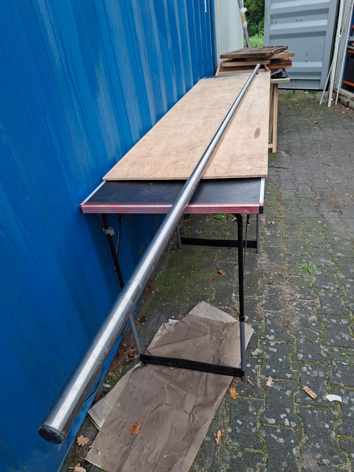 RVS leuning/buis, Doe-het-zelf en Verbouw, Ophalen, Zo goed als nieuw, Overige typen, Minder dan 2 meter