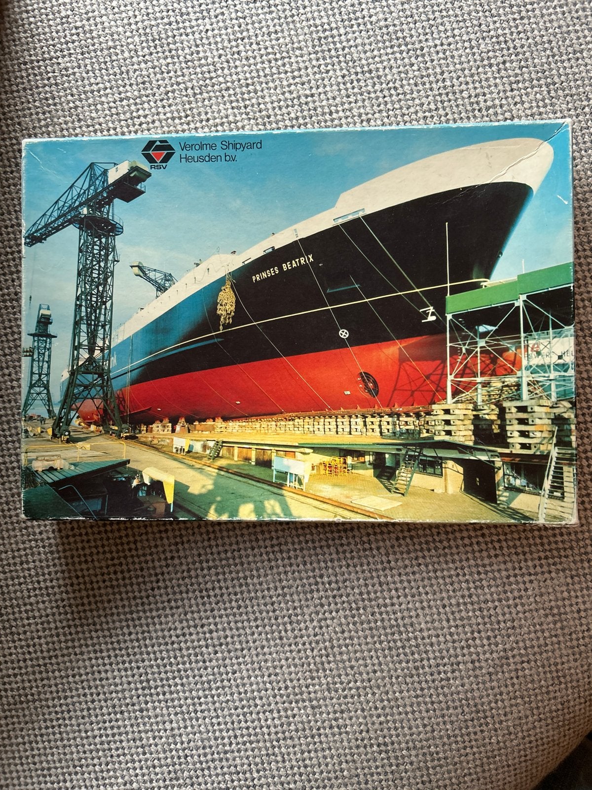 Vintage Legpuzzel Verolme Shipyard Heusden Prinses Beatrix, Ophalen of Verzenden, 500 t/m 1500 stukjes, Gebruikt, Legpuzzel