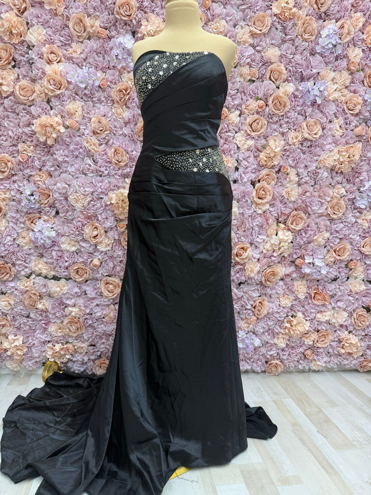 Nieuwe Zwarte Gala/Avondjurk - Verstelbaar - Maat 34/36/38, Kleding | Dames, Galajurk, Zwart, Nieuw, Ophalen of Verzenden