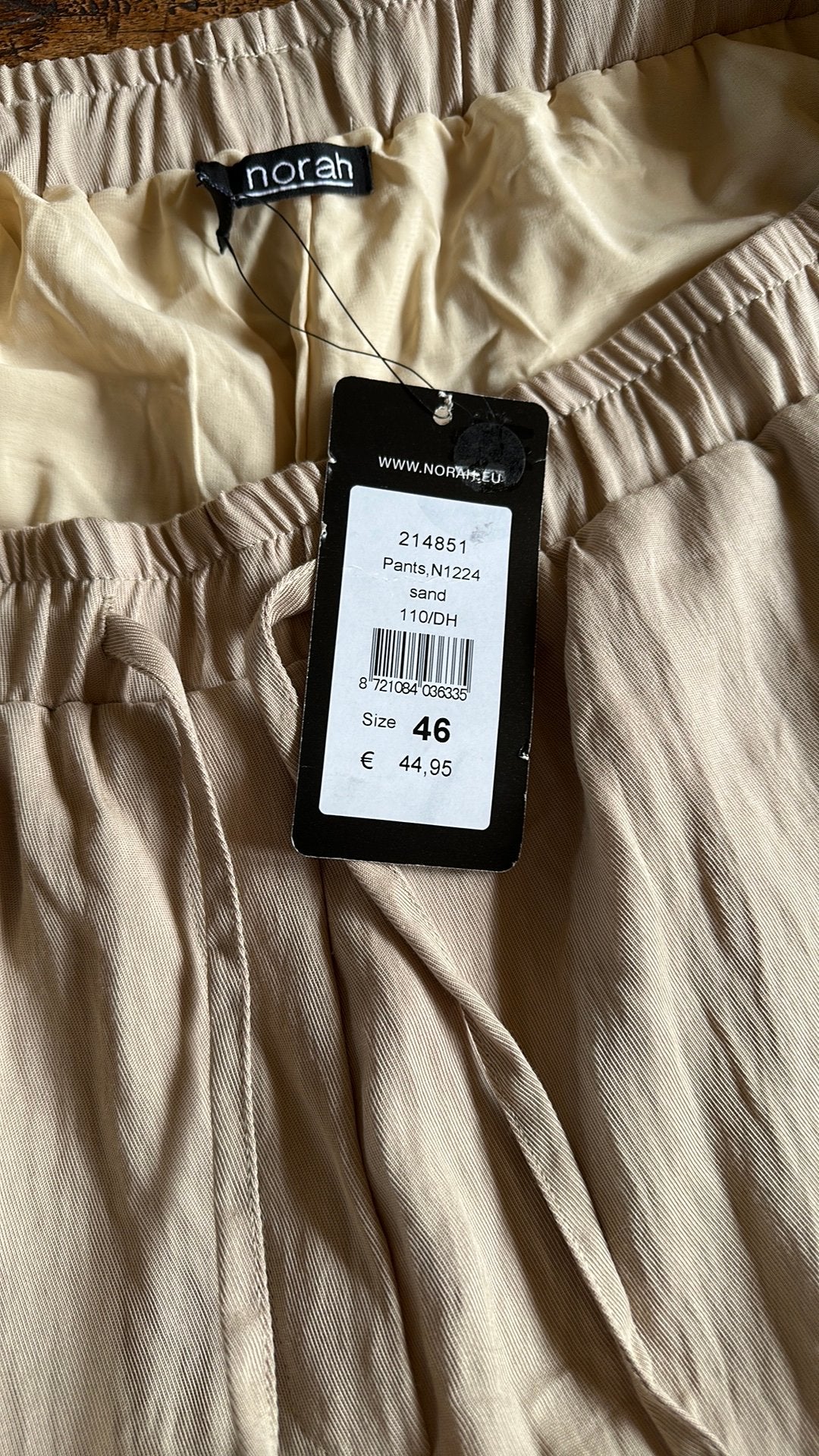 Norah prachtige nieuwe pantalon 46, Beige, Maat 46/48 (XL) of groter, Nieuw, Ophalen of Verzenden