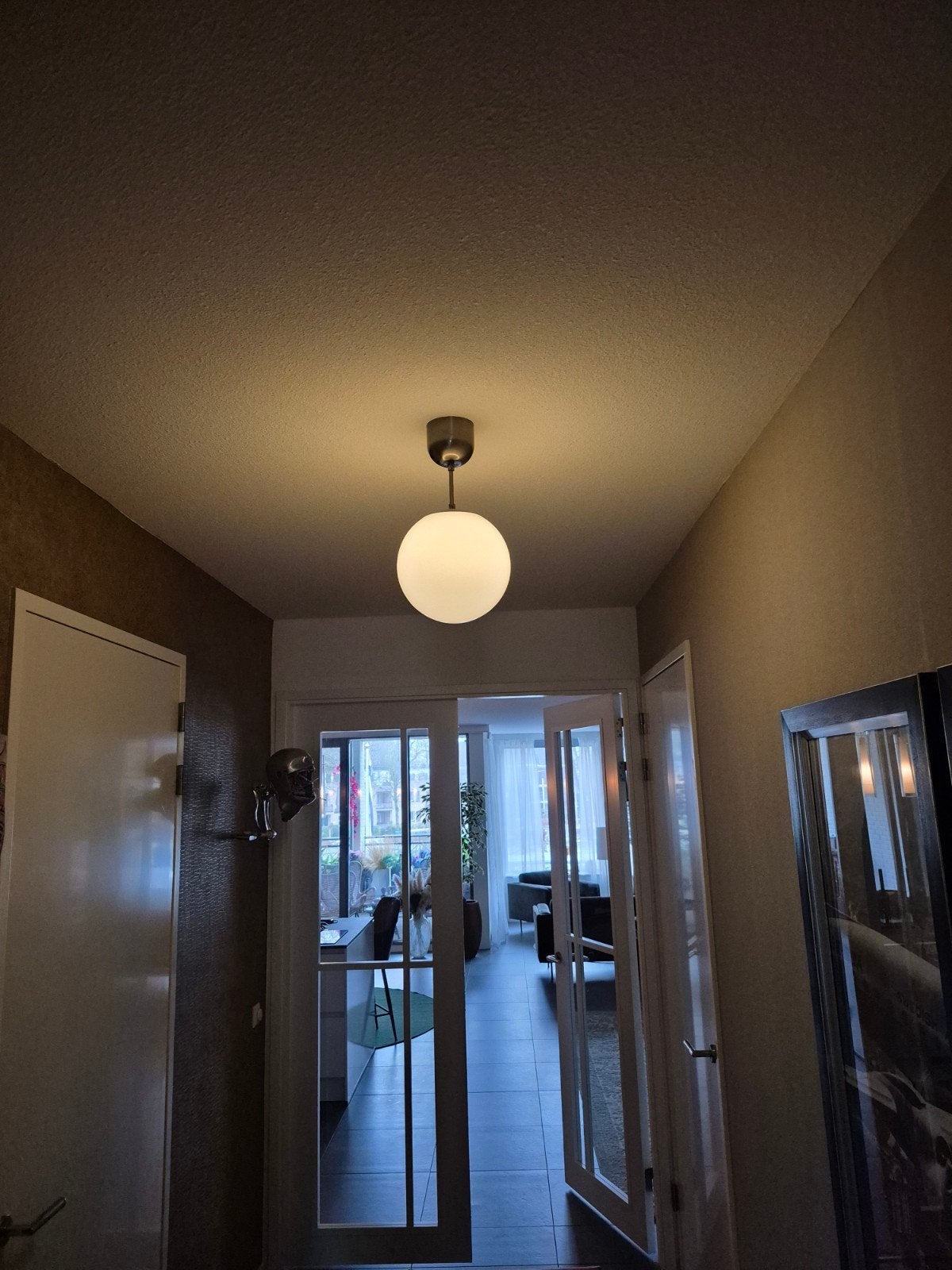 Vintage Ikea bol lampen, Huis en Inrichting, IKEA, Ophalen, Zo goed als nieuw, Glas