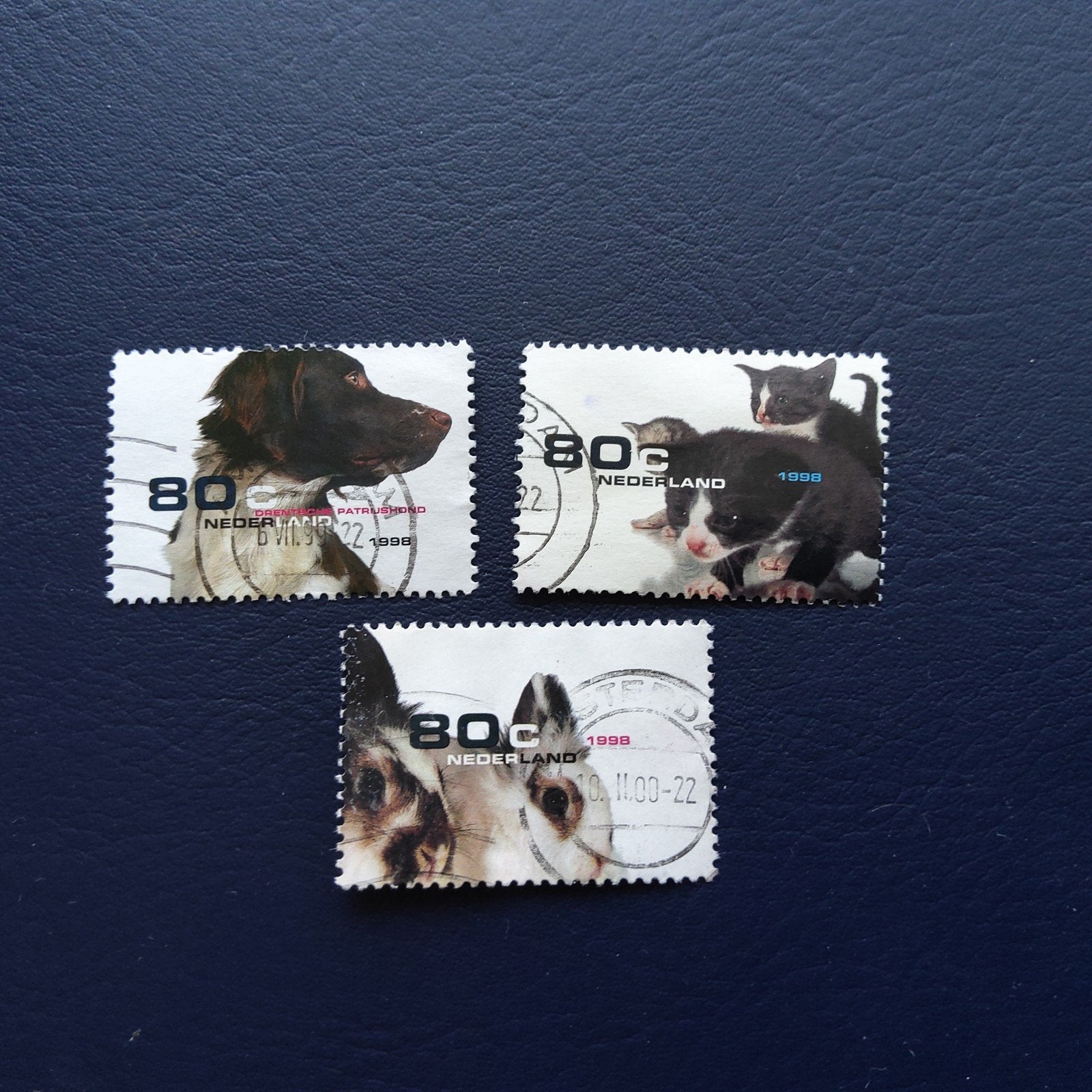 Nederland postzegels 1998 - Dieren (hond, kat, konijn), Postzegels en Munten, Postzegels | Nederland, Ophalen of Verzenden, Na 1940