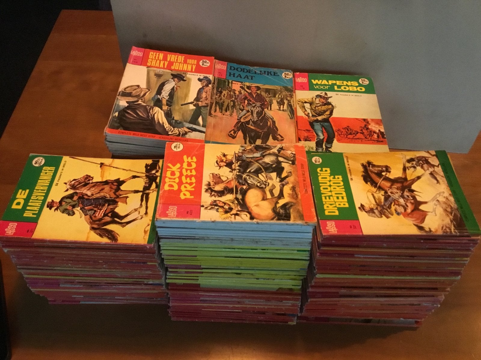 Grote collectie western stripboeken - diverse titels, Meerdere stripboeken, Ophalen of Verzenden, Gelezen