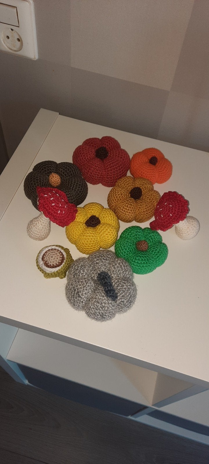 pompoenen, paddestoelen, kastanje herfst, Ophalen of Verzenden