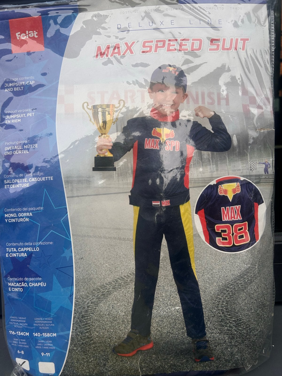 Max Speed Suit Race Overall - Maat 116-134cm (6-8 jaar), Ophalen of Verzenden, Nieuw, 110 t/m 116, Jongen