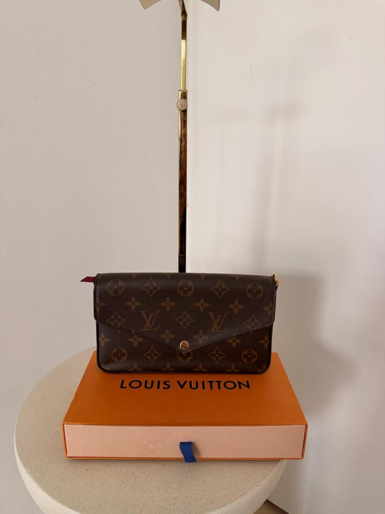 Louis Vuitton Pochette Félicie Monogram, Ophalen, Zo goed als nieuw, Bruin, Schoudertasje