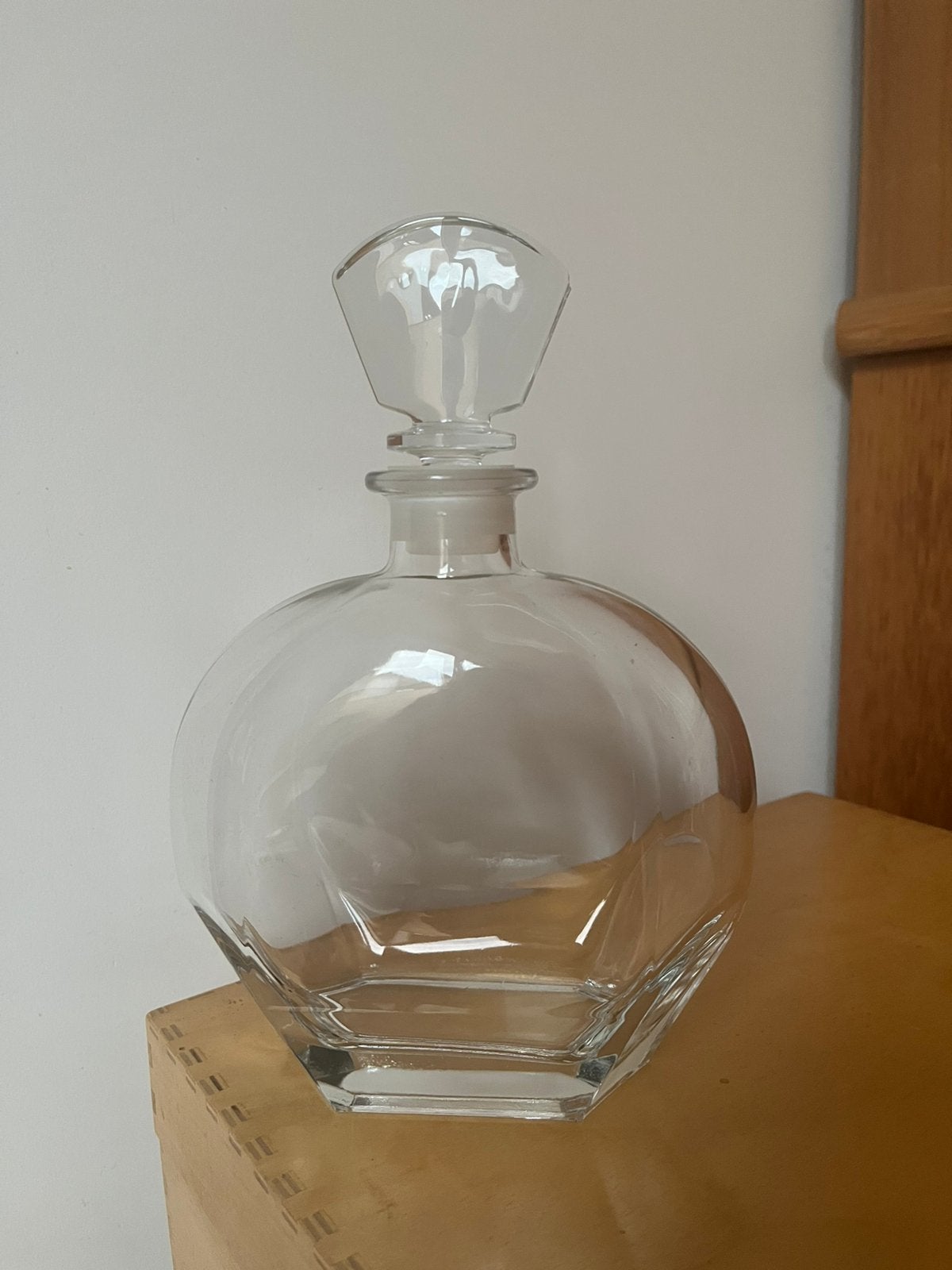 Vintage glazen whiskey / likeur decanter / karaf, Ophalen of Verzenden