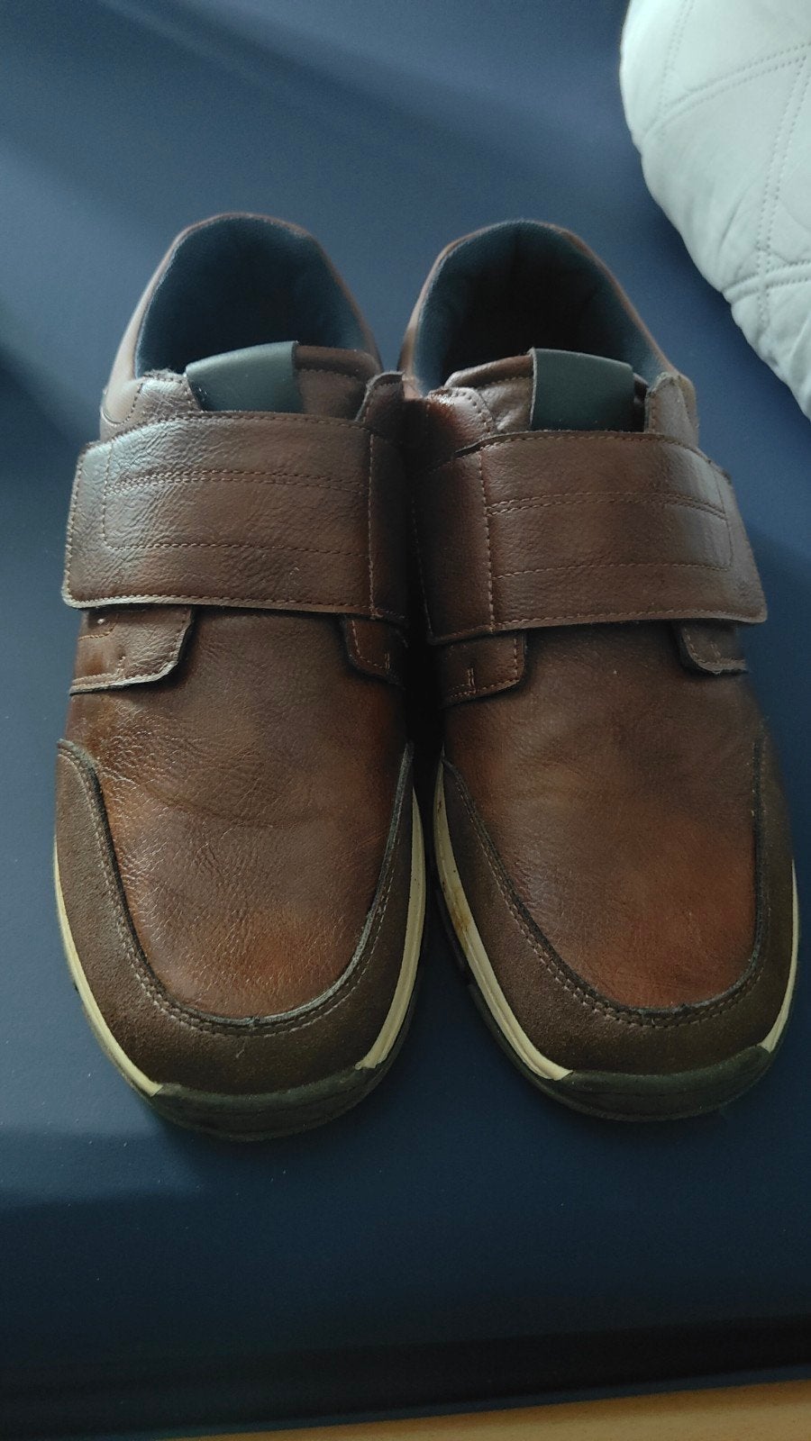Heren schoen mt 45 bruin leder, Ophalen, Zo goed als nieuw, Bruin
