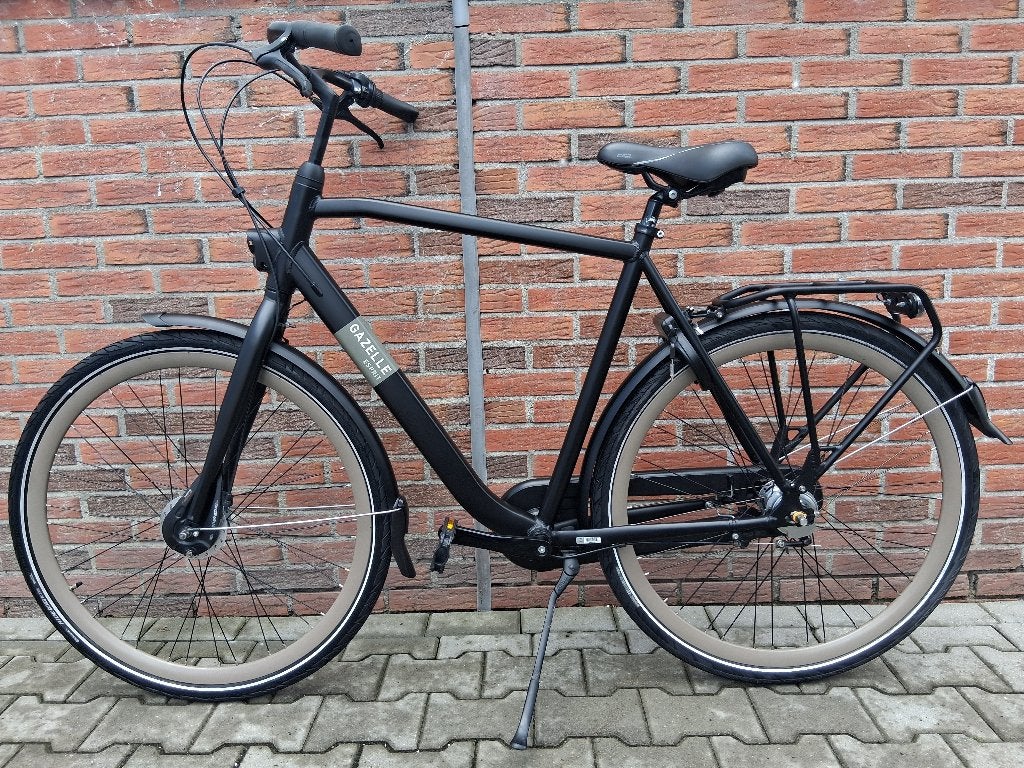 ALS NIEUWE Gazelle Esprit heren 59. 3 versnellingen. zwart, Ophalen, Versnellingen, Zo goed als nieuw, 57 tot 61 cm