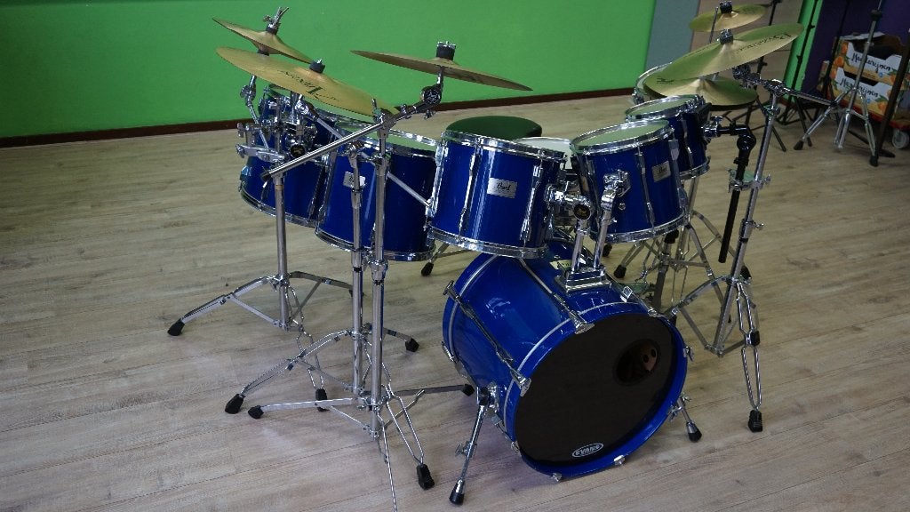 Pearl Session Elite drumstel met bekkens, Ophalen, Gebruikt, Pearl