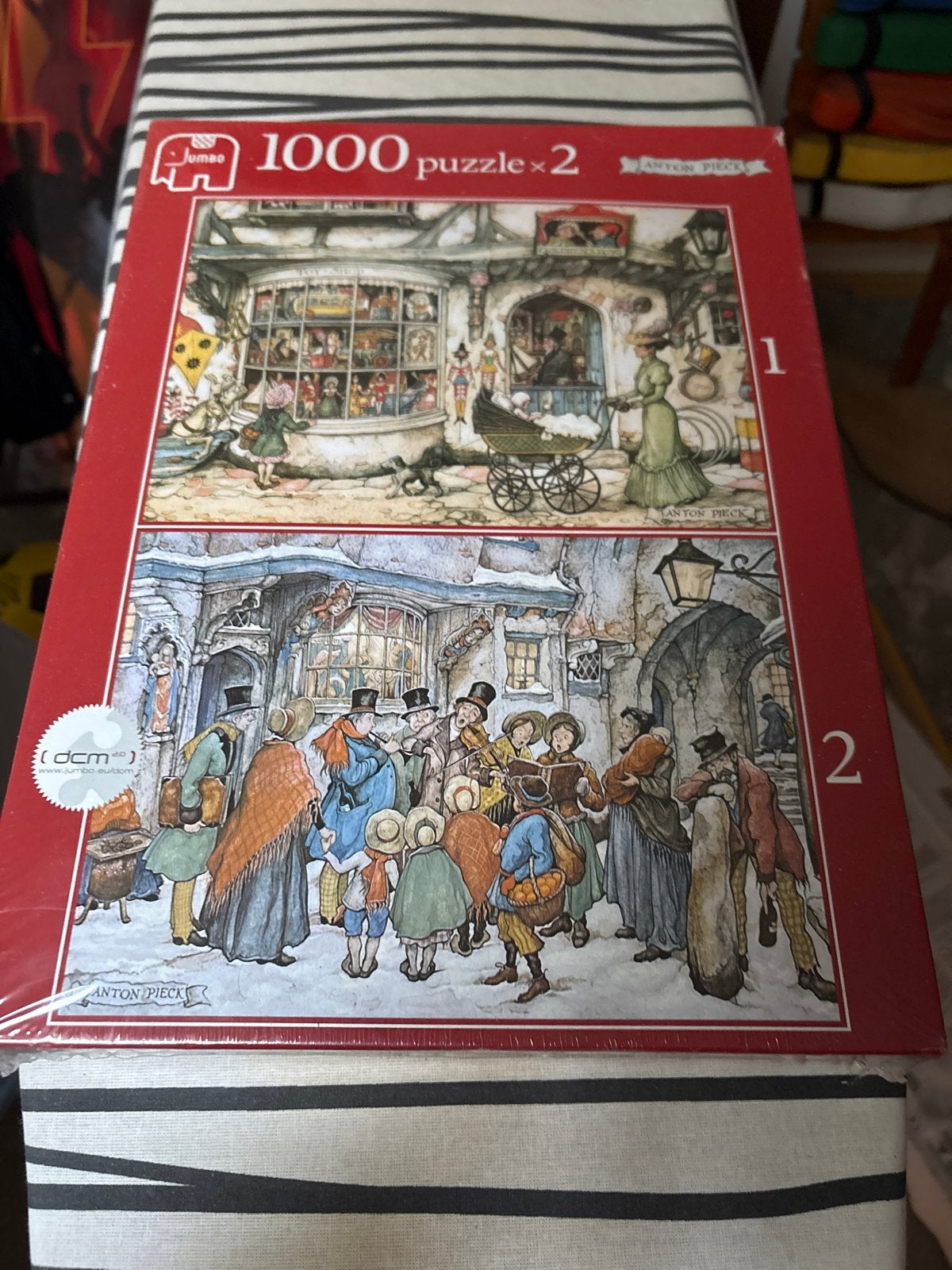 Anton Pieck Jumbo Legpuzzel 2x1000 stukjes, Hobby en Vrije tijd, Ophalen of Verzenden, 500 t/m 1500 stukjes, Nieuw, Legpuzzel