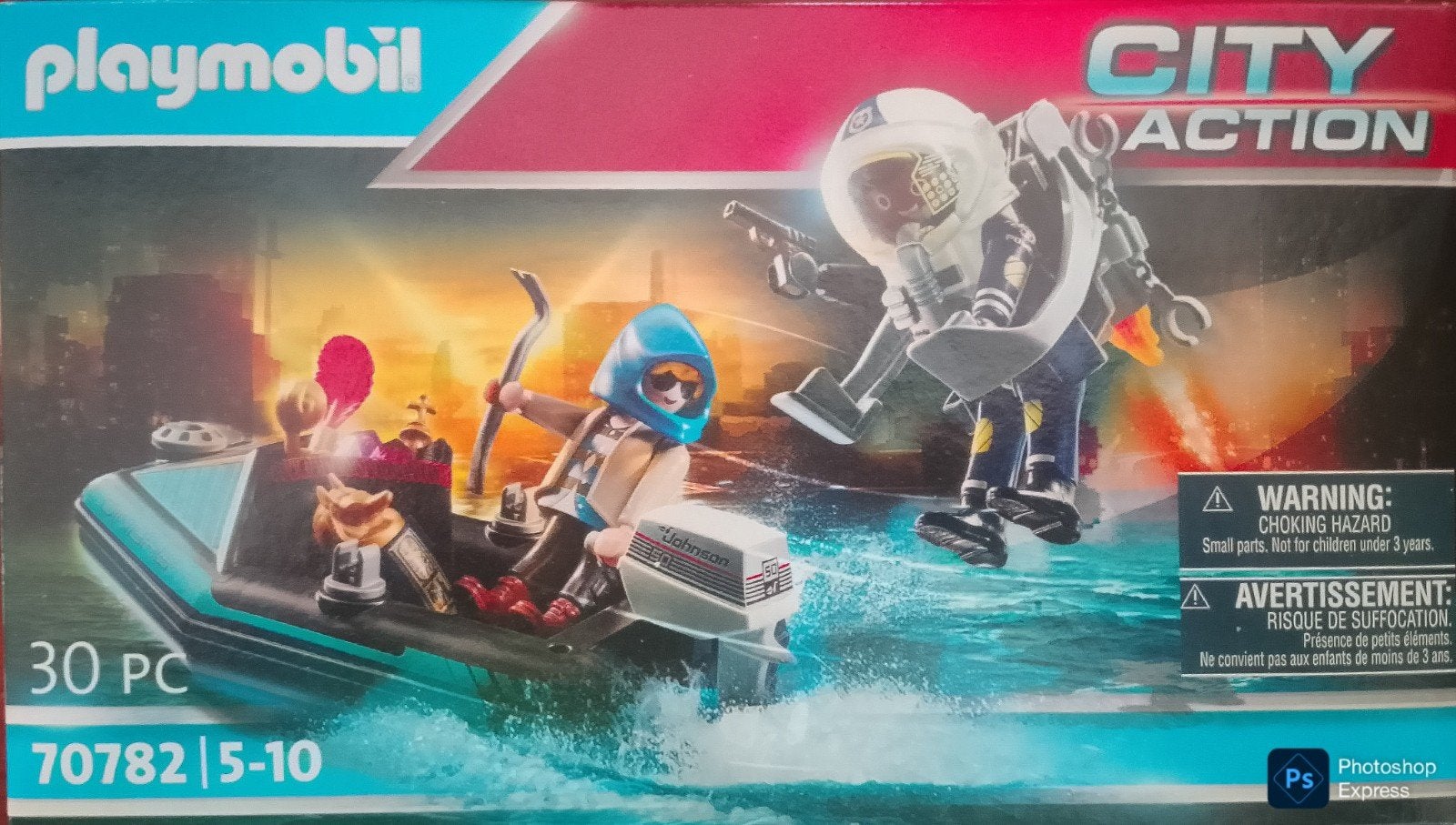 City Action Politiejetpack 70782, Ophalen of Verzenden, Zo goed als nieuw, Complete set