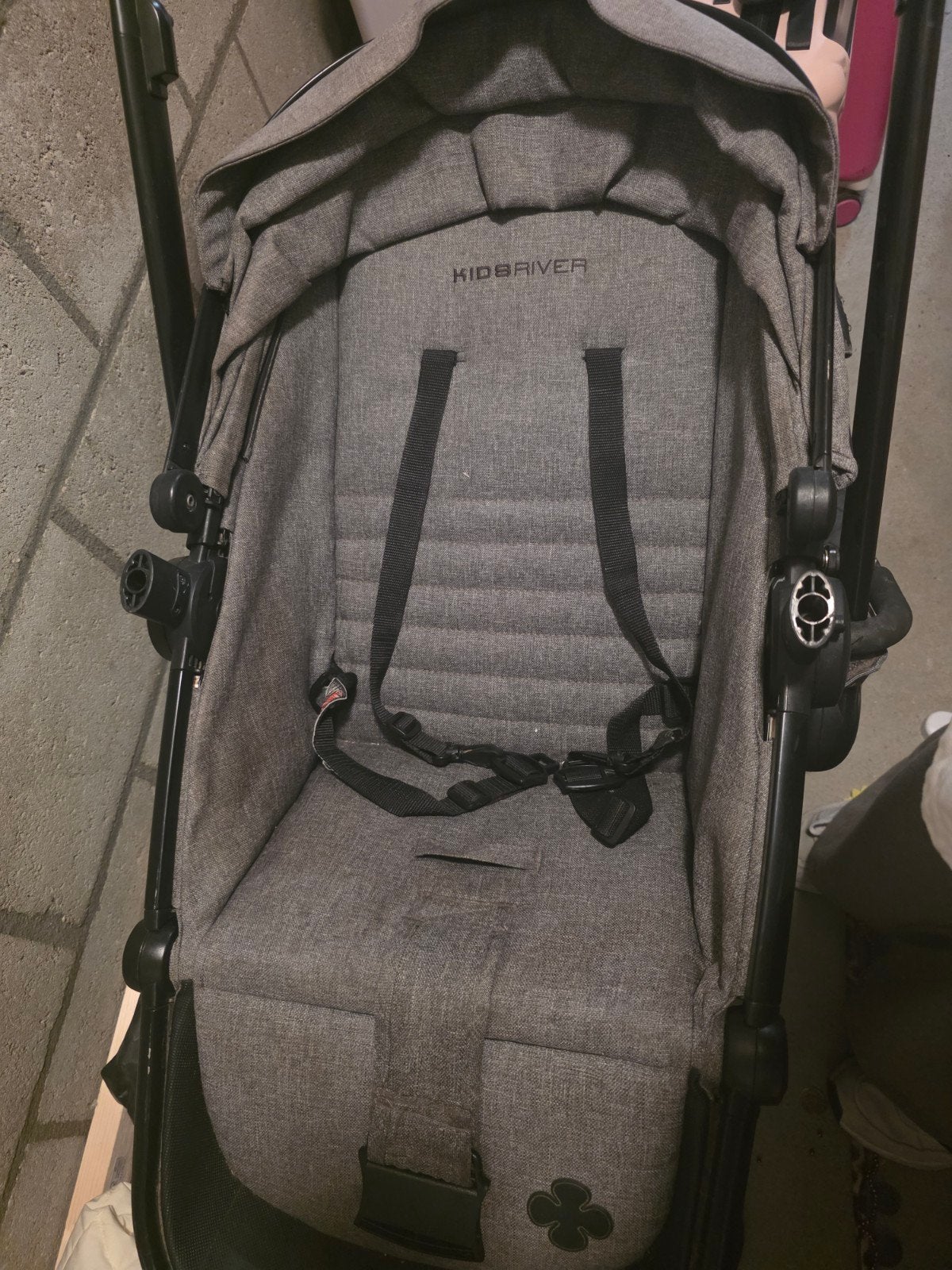 Kinderwagen met reiswieg en voetenzak - wielen leeg, Gebruikt, Combiwagen, Met reiswieg, Ophalen