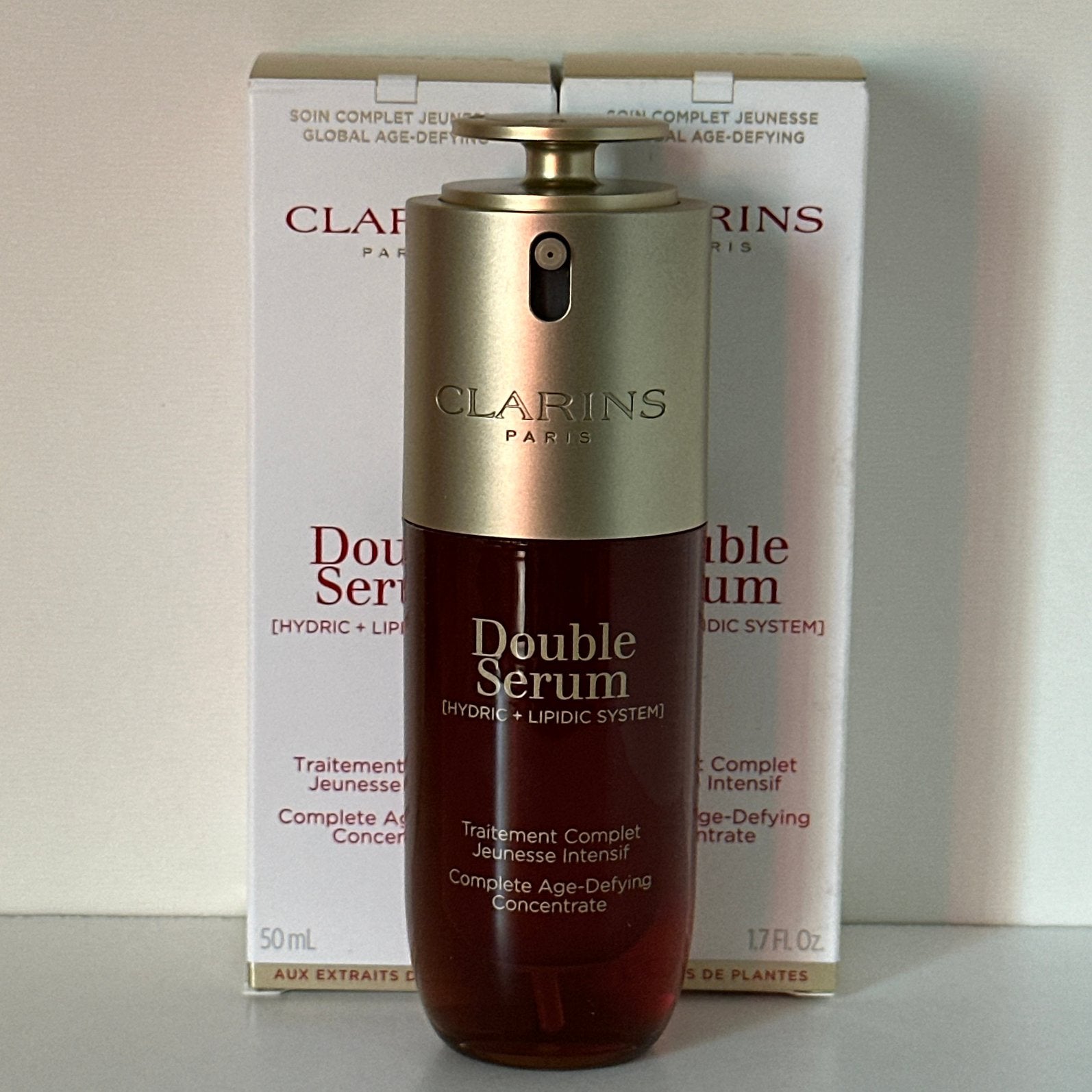 Clarins Double Serum 50 ml, Ophalen of Verzenden, Nieuw, Gehele gezicht, Verzorging
