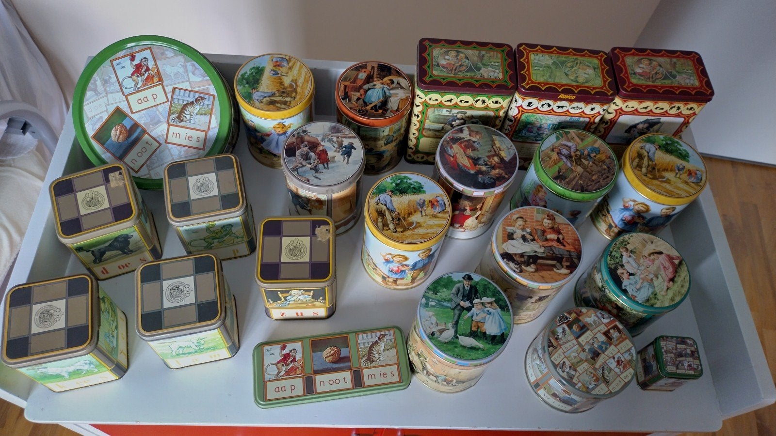 Grote collectie Ot en Sien blikken - Vintage, Verzamelen, Blikken, Ophalen of Verzenden