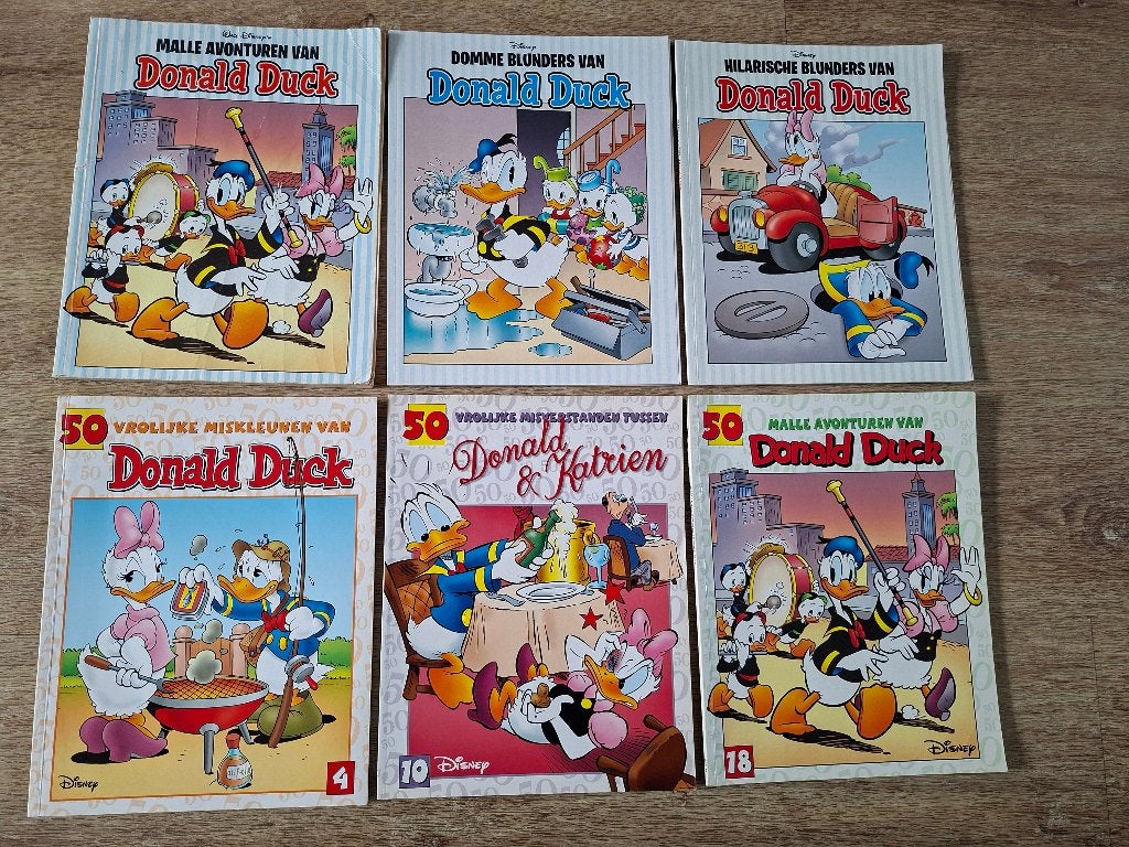 Donald Duck de 50 serie Korte verhalen van Donald Duck, Boeken, Meerdere stripboeken, Ophalen of Verzenden, Gelezen
