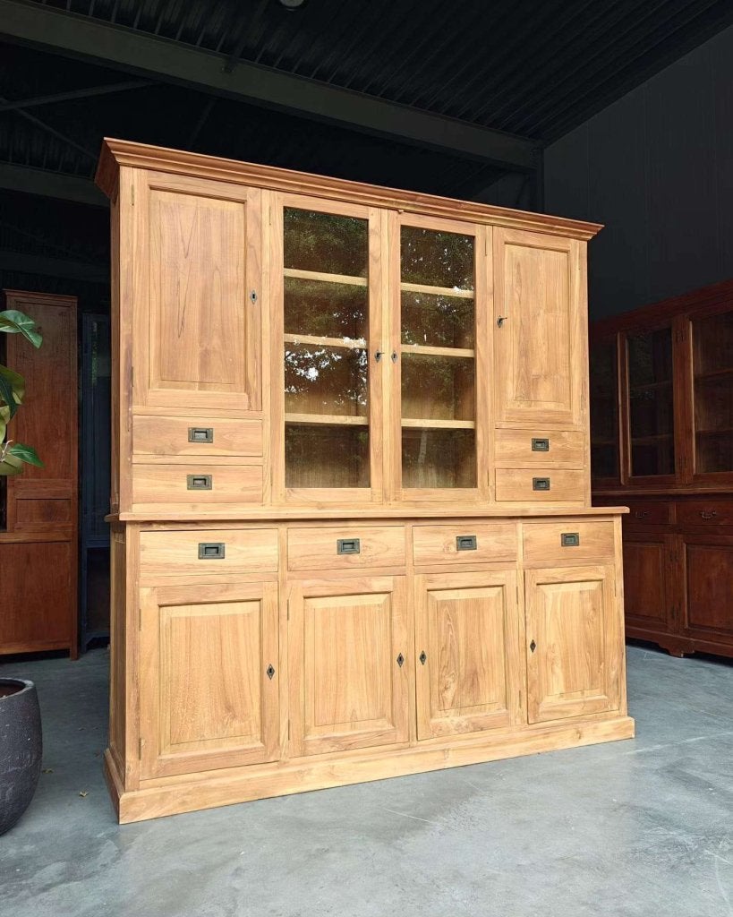 Mooie grote teakhouten voorraadkast | Buffetkast teak #5043