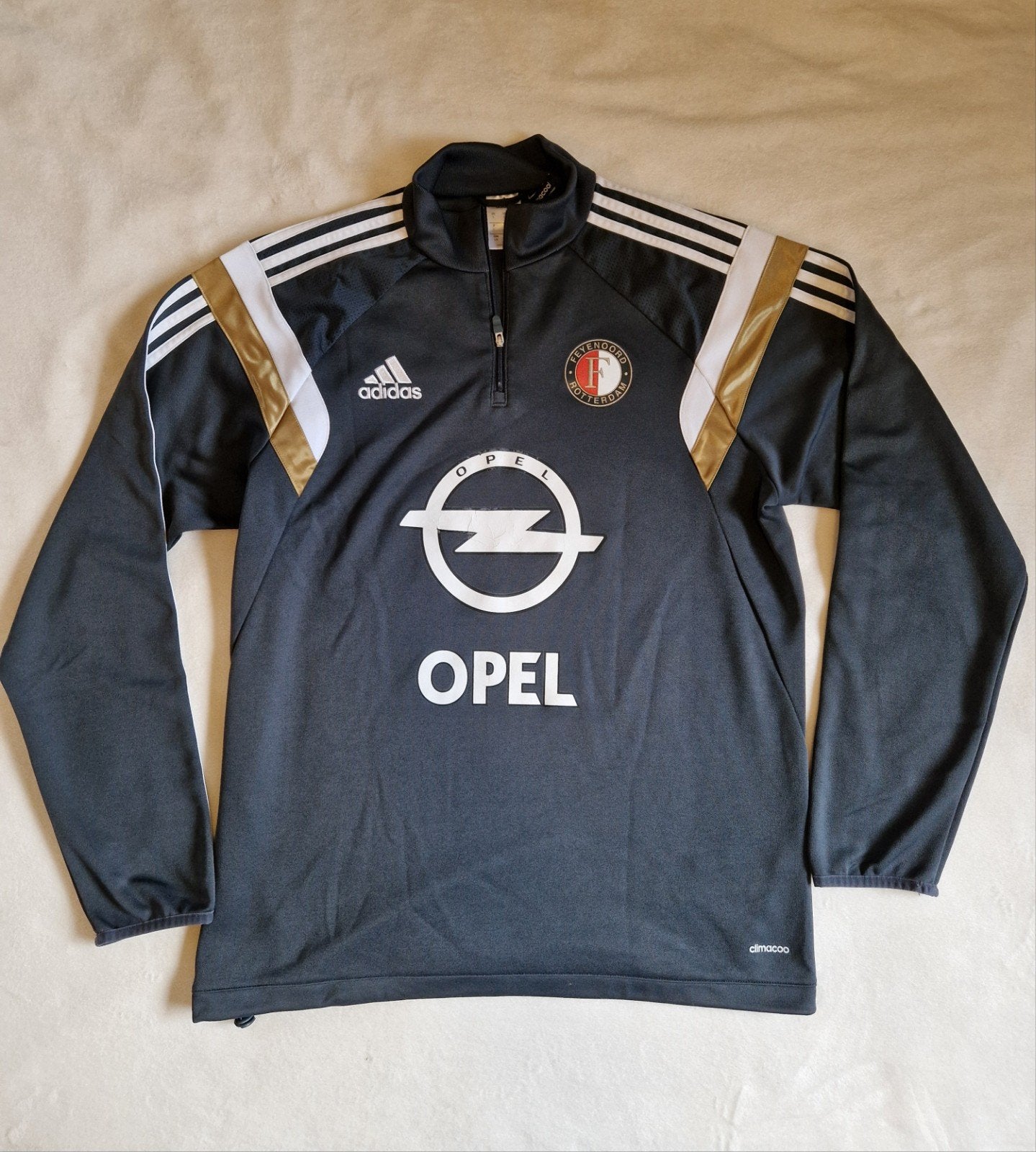 Feyenoord shirt lange mouwen sweater 2014 L, Maat 52/54 (L), Overige kleuren, Ophalen of Verzenden, Adidas