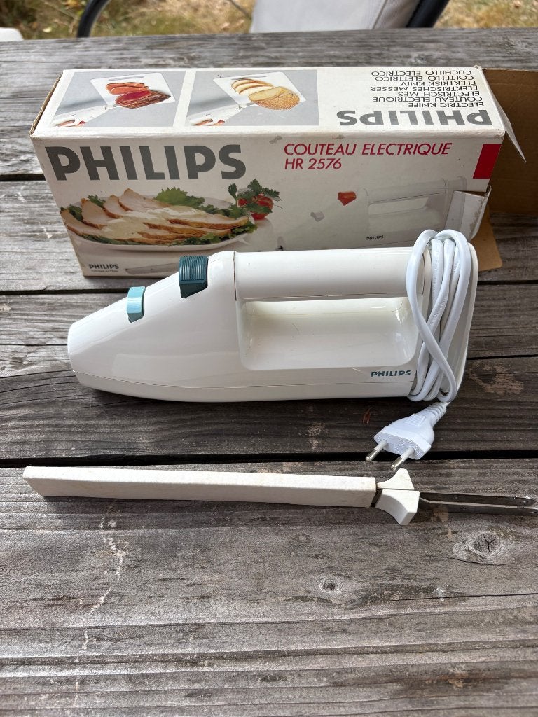 Philips HR 2576 Elektrisch Mes, Ophalen, Kunststof, Zo goed als nieuw, Snijmachine