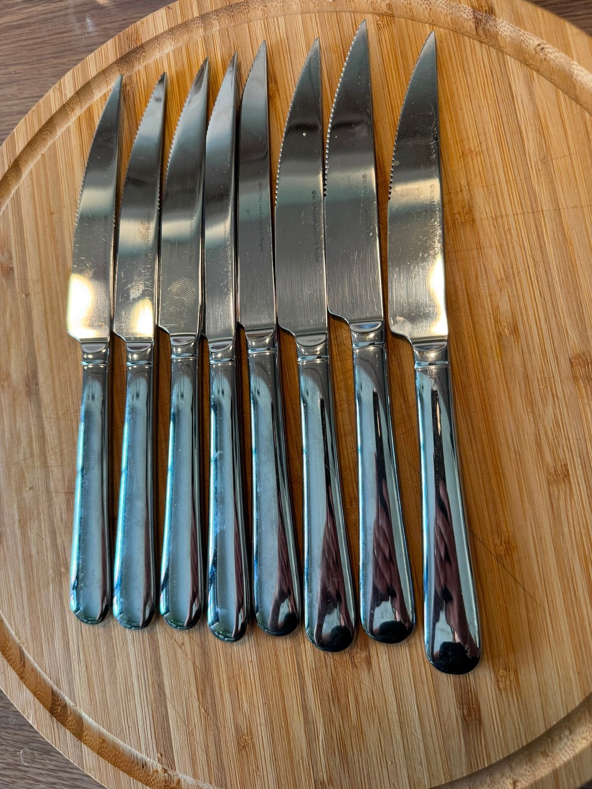 royal van kempen & begeer steakmessen, Huis en Inrichting, Keuken | Bestek, Ophalen of Verzenden, Zo goed als nieuw, Rvs of Chroom