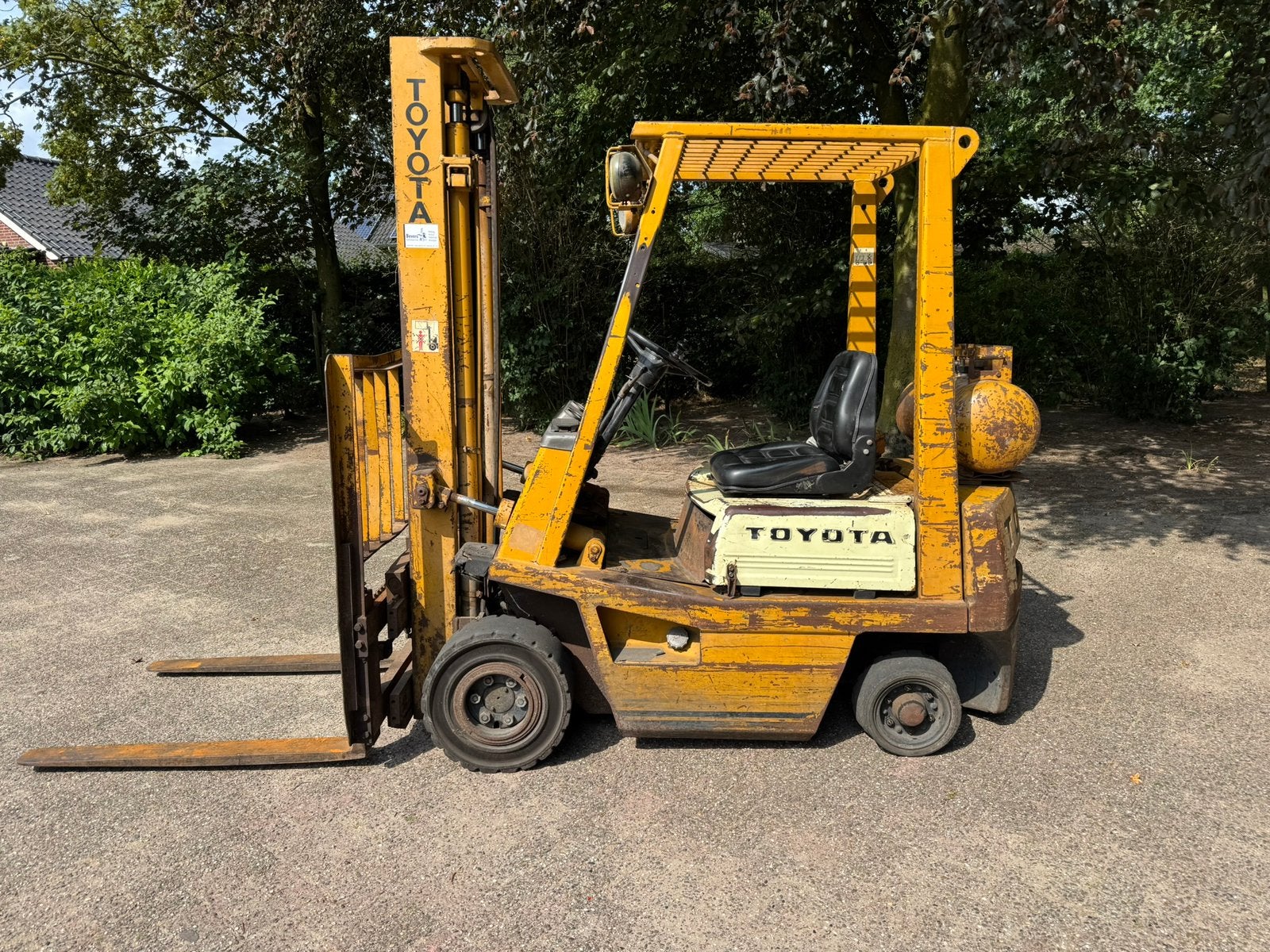 Toyota LPG heftruck, Ophalen, Transport