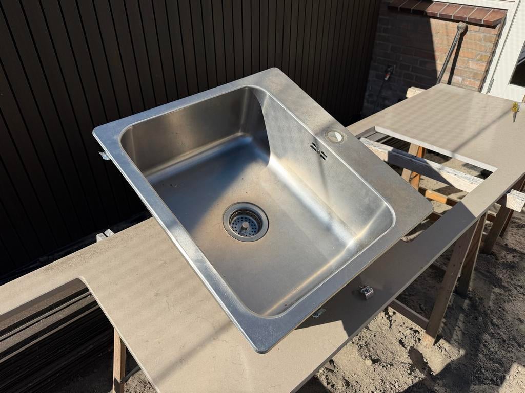 IKEA Långudden spoelbak - Zo goed als nieuw, Ophalen, Overige typen, IKEA, Zilver