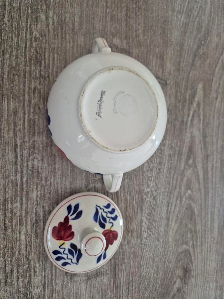 Boerenbont potje met deksel, Ophalen of Verzenden