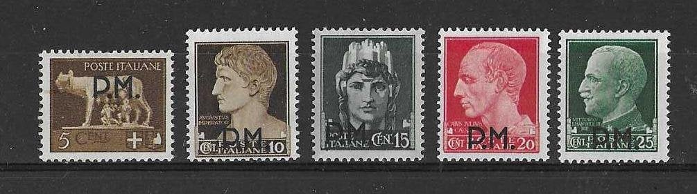 Italië, Militaire Post (Italiaanse veldpost) Mi. 1-5 pf., Ophalen of Verzenden, Postfris