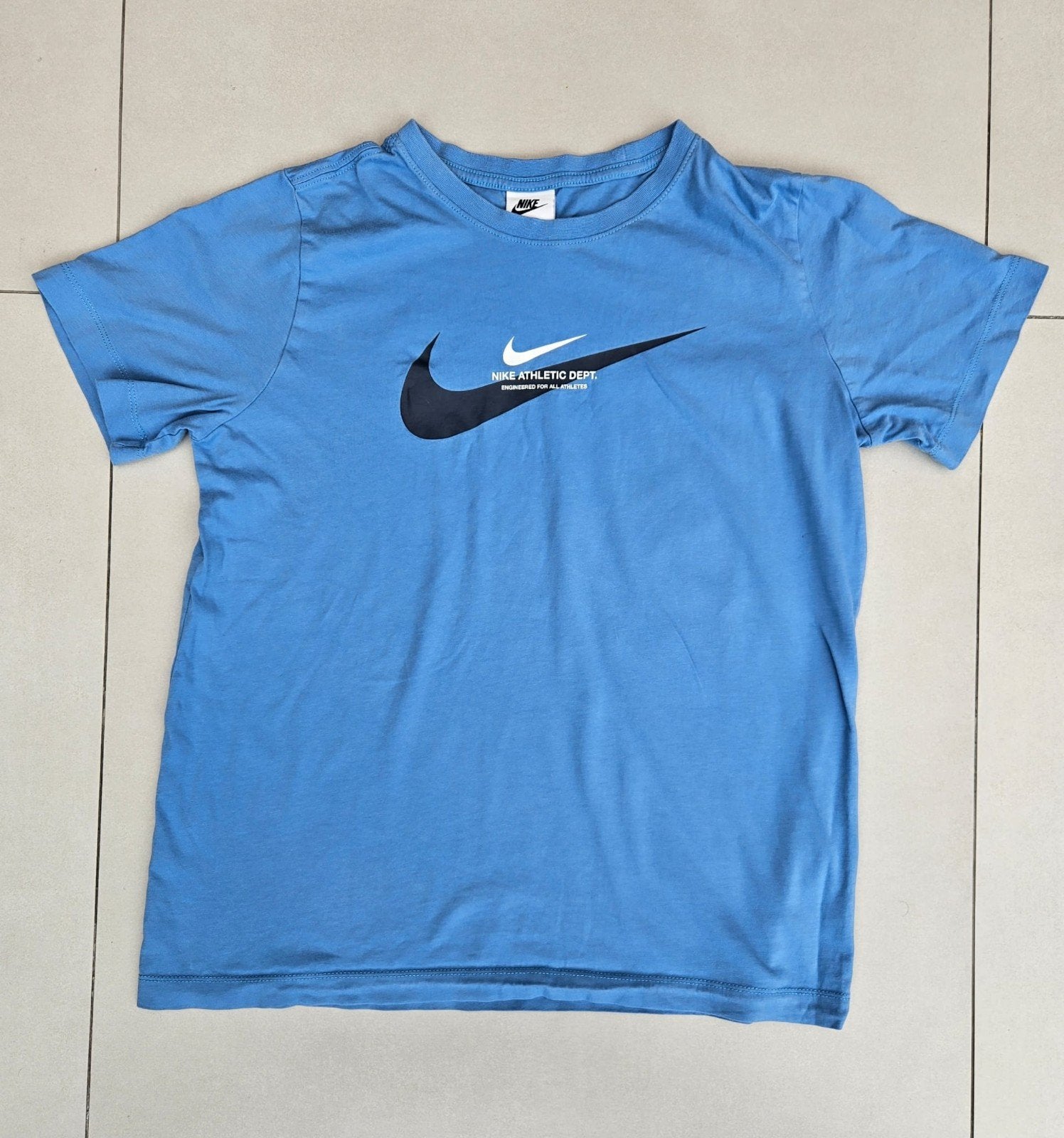 Nike T-Shirt Blauw Athletic Dept Maat XL, Nike, Verzenden, Blauw, Maat 56/58 (XL)