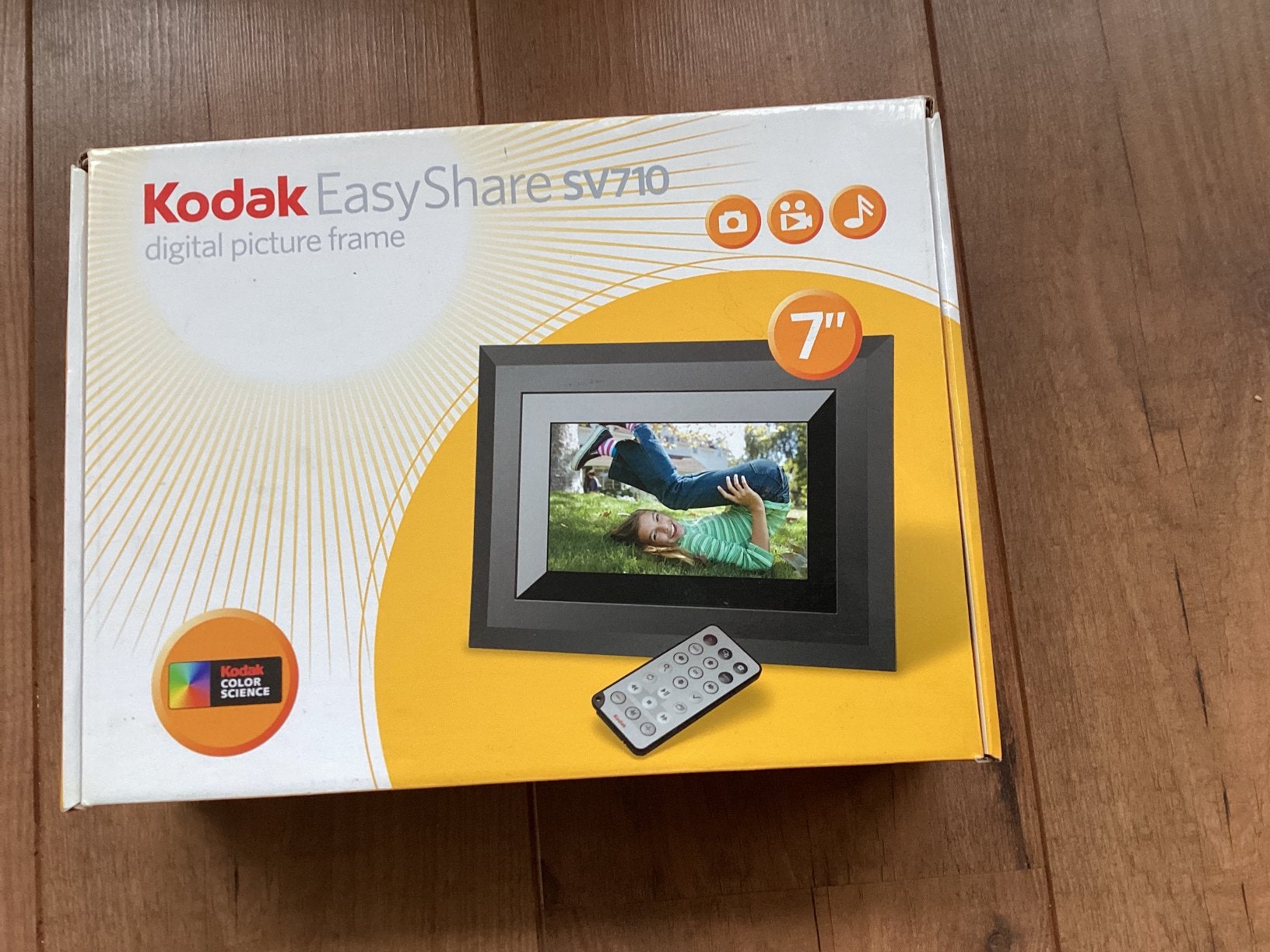Kodak easyshare SV710. Digitale fotolijst compleet., Audio, Tv en Foto, Fotografie | Digitale fotolijsten, Afstandsbediening, Zo goed als nieuw