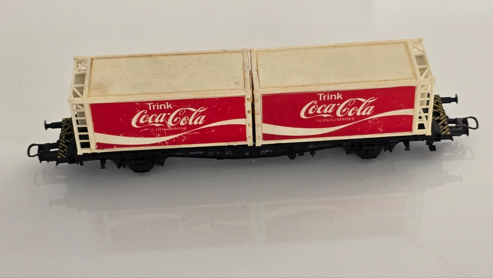 Roco H0 4320 - DB Trink Cola container transport, Gebruikt, Gelijkstroom, Wagon, Ophalen of Verzenden