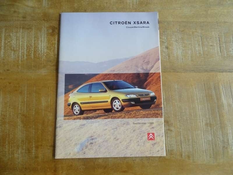 Citroen Xsara - Folder Brochure - NL - Druk 1998, Verzenden, Gelezen, Citroën